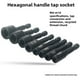 thumbnail image 3 of 8 Piezas de Adaptador Enchufe Matriz Macho Roscar 1/4 Pulgada, Herramienta Roscado Tapón Métrico Tornillo Máquina Vástago Hexagonal para Taladro Eléctrico -M16, 3 of 5