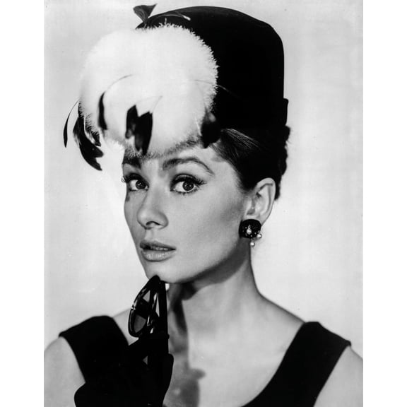 Audrey Hepburn Breakfast at Tiffany's Feather Hat Photo Print (8 x 10)