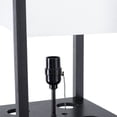 thumbnail image 4 of Bestco Floor Lamp with Storage Shelves Fabric Shade Minimalist Black for Living Room, 4 of 10
