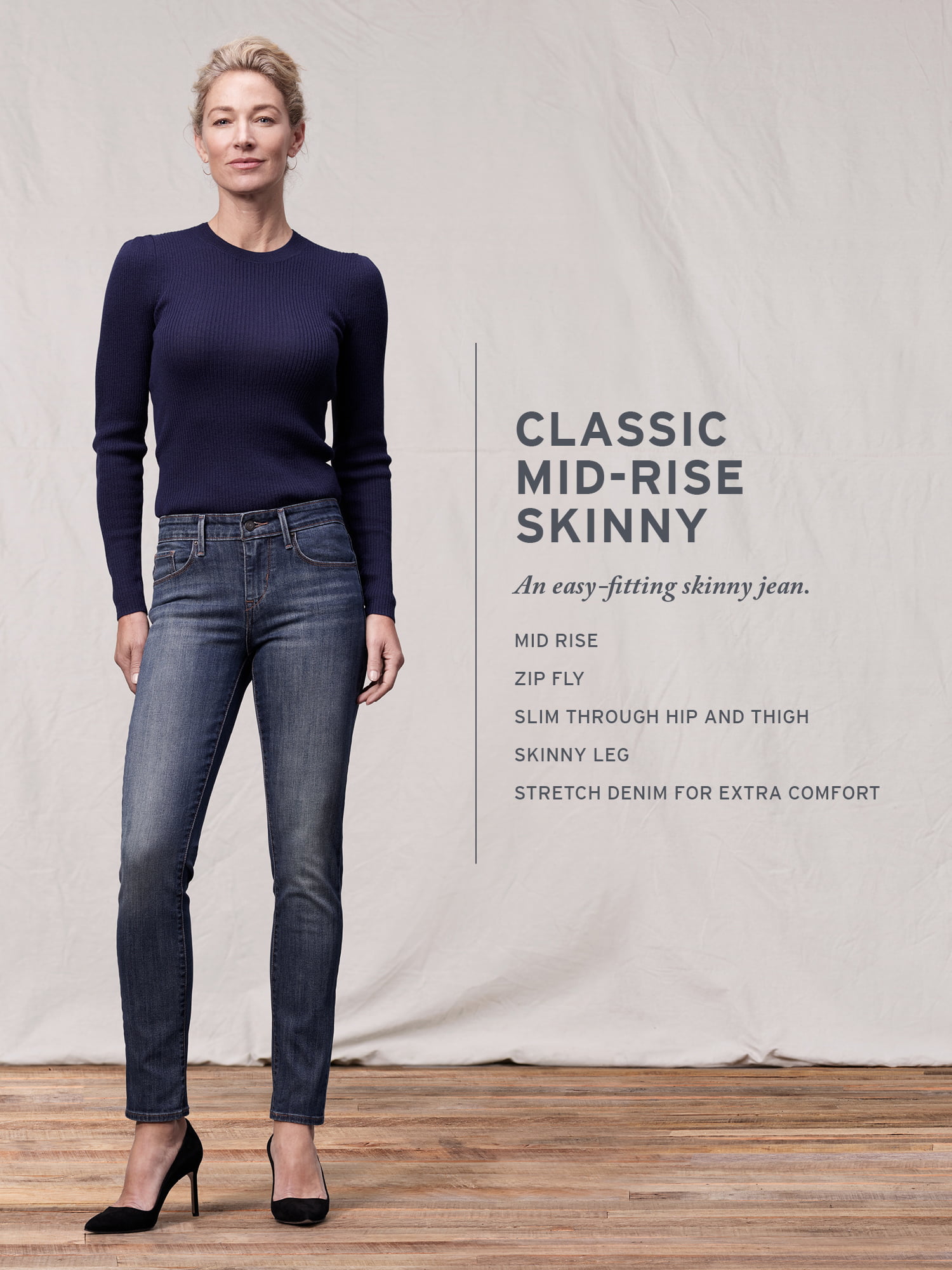 Levi's Original Women's Mid Rise Skinny Jeans 