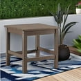thumbnail image 6 of Psilvam Oversized Outdoor Side Table, 19.68" Poly Lumber Adirondack Side Table, Weather Resistant Patio Side Table for Poolside, Garden and Front Porch (Brown), 6 of 14