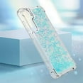thumbnail image 6 of Case for Samsung Galaxy S24 FE Case Glitter Liquid Cute Clear,Sparkle Floating Quicksand Shockproof Protective Bumper Soft TPU Phone Case for Samsung Galaxy S24 FE Star Blue YB, 6 of 14