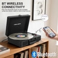 thumbnail image 2 of Tocadiscos TANLANIN portátil Bluetooth de 3 velocidades negro, 2 of 9