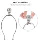 thumbnail image 3 of Homoyoyo 2Ud Lamp Shade Accessory Knob De Metal Para Lámparas En Color Plata Durable, 3 of 8