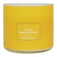 thumbnail image 3 of Mainstays 3-Wick Textured Wrap Sweet Sugared Lemon, 14-Ounce, 3 of 6