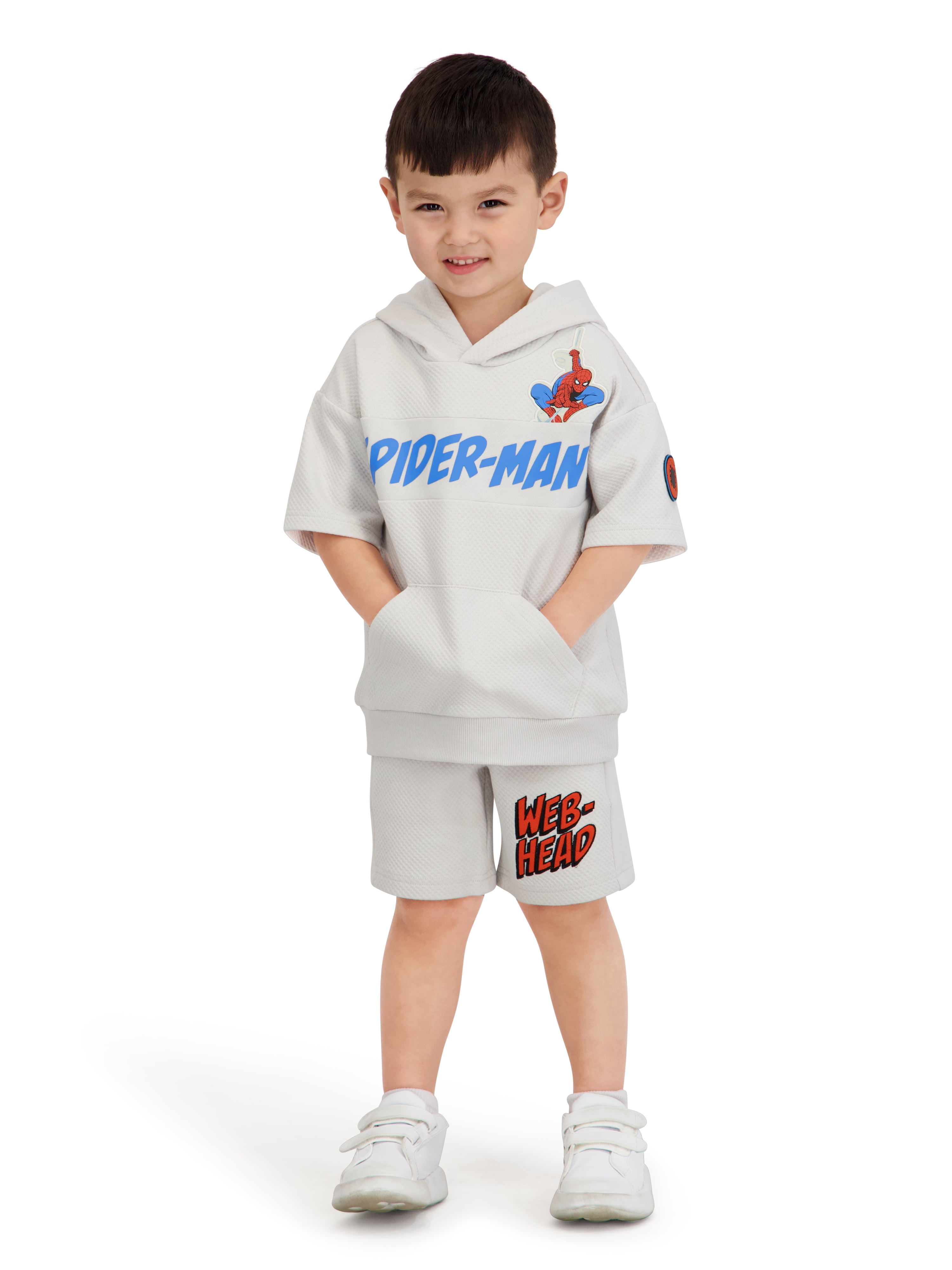 Spiderman Toddler Boy Textured Knit Short Set, Sizes 12 Months-5T
