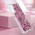 thumbnail image 6 of Case for Samsung Galaxy A25 5G Case Glitter Liquid Cute Clear Phone Case Floating Quicksand Shockproof Protective Bumper Soft TPU Case for Samsung Galaxy A25 5G Love Rose YB, 6 of 7