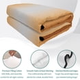 thumbnail image 4 of Full Quilt Set 78''x90'', Dark Burnt Orange Ombre Lightweight Bedspread Coverlet Set with 2 Pillow Shams, Modern Grey Gradient Farmhouse Art Breathable All Season Quilt Bedding for Bedroom/Guest Room, 4 of 9