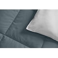 thumbnail image 4 of Wholesale Beddings Throw Blanket, Reversible Soft Medium Warmth (50-Inch Wide x 75-Inch Long) Down Alternative Comforter, Navy-Grey, 4 of 4