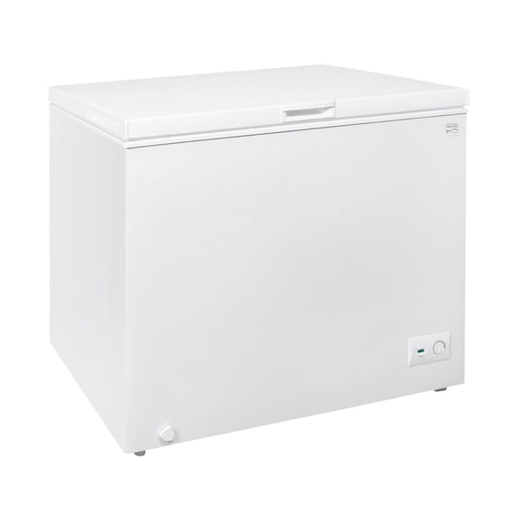 Kenmore 8.7 Cu. Ft Chest Freezer, 246L, Manual Defrost, Balanced Hinge Lid, Garage-Ready, White, Small Freezer
