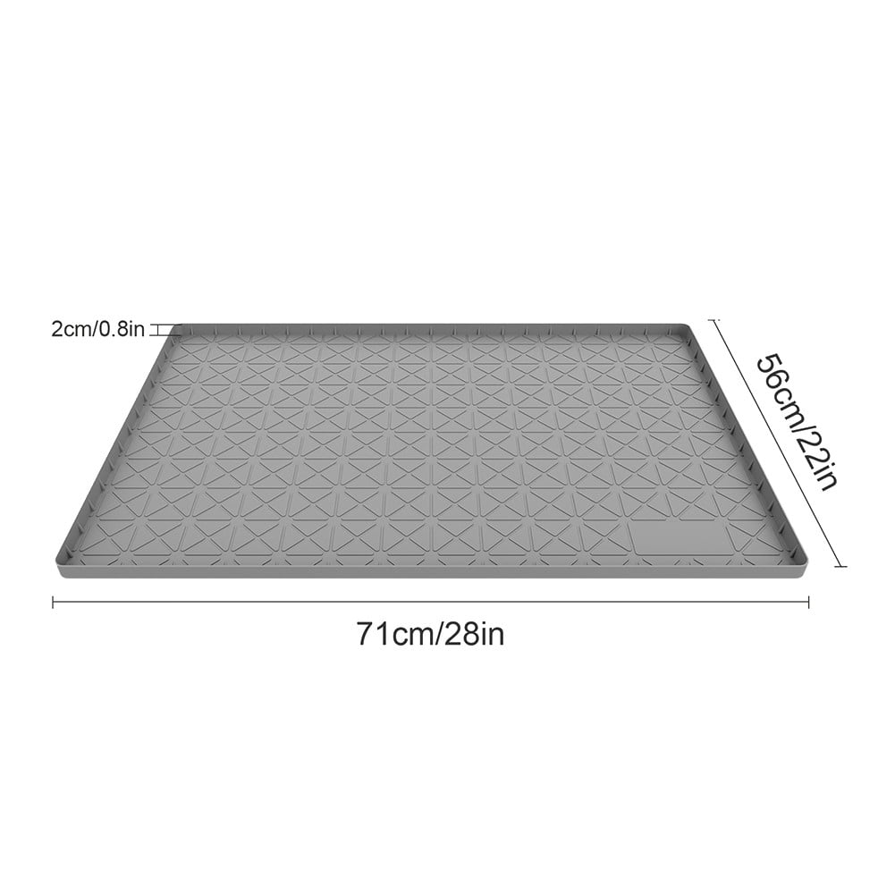 yaaqii Under Sink Mat Silicone Under Sink Mats for Kitchen Waterproof Protectors Tray