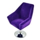 thumbnail image 1 of 12 Silla Sillón Sala de Estar Decoración de Oficina Muebles Púrpura Zulema sillas de casa de muñecas, 1 of 8