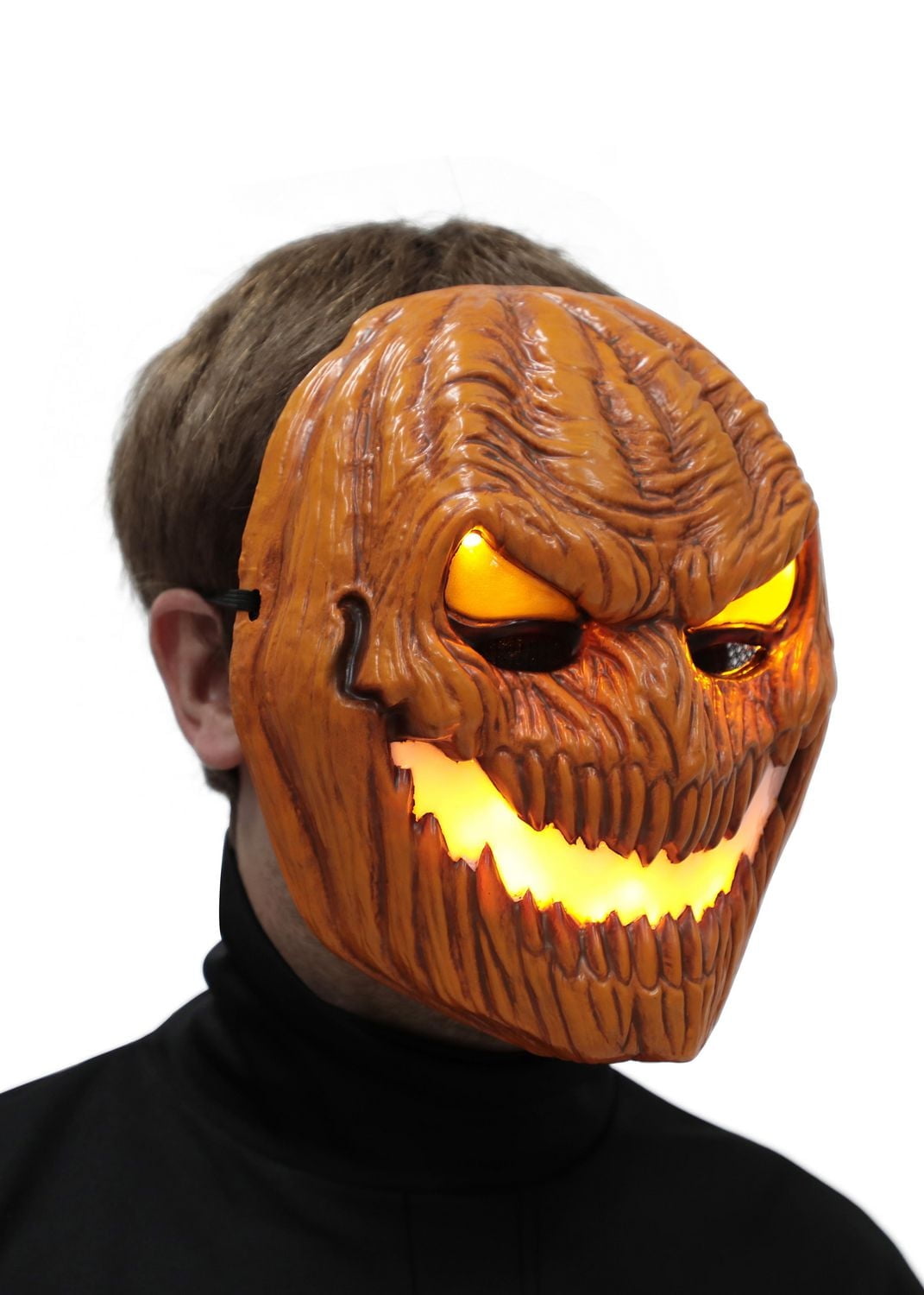 Way to Celebrate Adult Unisex Halloween Light Up Flaming Hallows Hellion Mask Costume Accessory