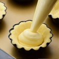 thumbnail image 3 of 12-piece Egg Tart Mould 7.5cm Mini Cake Pan Carbon Steel Pancake Pan (Black), 3 of 5