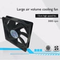 thumbnail image 1 of 12cm 3000RPM Ventilador de refrigeración 12V 500V Chasis Gabinete Radiador Servidor Ventilador PC Enfriador JShteea  El nuevo, 1 of 7