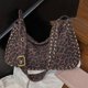 thumbnail image 5 of Bolso Hombro Con Remaches Cruzado Leopardo Lona ​​bolso Mano para Diario, 5 of 8