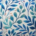 thumbnail image 4 of Fab Habitat Indoor/Outdoor Throw Pillow Made from Recycled Polyester Yarn - Double Sided, Stain Resistant, Machine Washable - Patio, Porch, Living Room - Rainforest - White Multi Floral (20" x 20"), 4 of 9