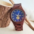 thumbnail image 5 of Mens Wood Watch - High-Precision Movement, Stylish Quartz Wrist Watch with Accurate Timekeeping, Exquisite Wood Construction - Elegant Timepiece for Men, 5 of 6