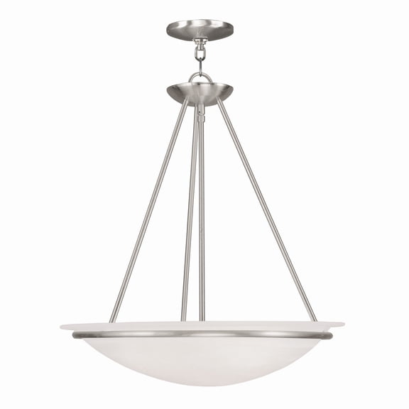 Livex Lighting Newburgh Pendant in Brushed Nickel