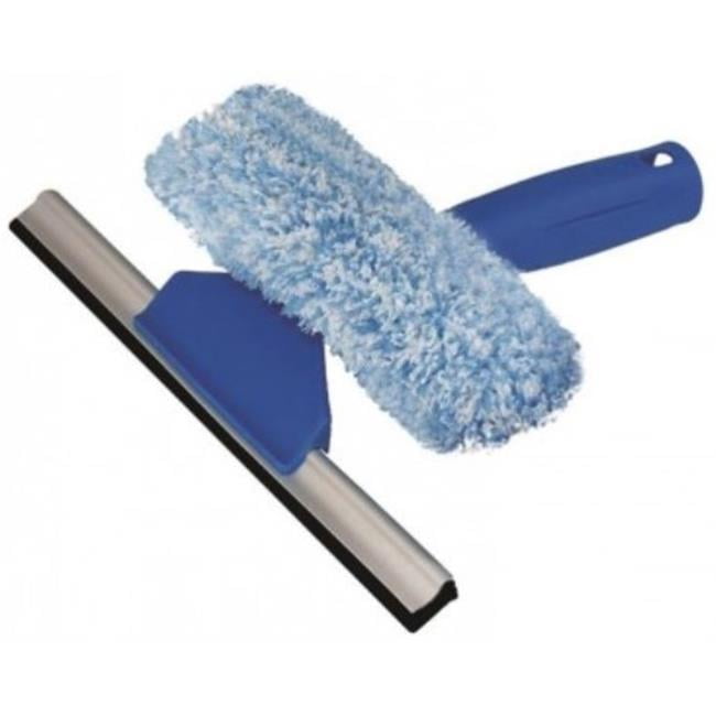 Professional Window Squeegee With Scrubber 2-in-1 Squeegee Window Cleaner 