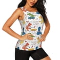 thumbnail image 2 of Sigee Dinosaur (2) for Women's Workout Tank Top,Running Tank Tops,Sleeveless Gym Clothes, 2 of 8