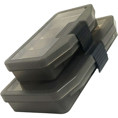 HOMEMAXS 2 Pcs Fish Reel Case Fishing Bait Box Lures Large Tackle