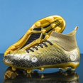 thumbnail image 3 of Botas de fútbol profesionales para hombre, zapatos transpirables para entrenamiento en interiores y exteriores, tacos de hierba, envío directo, 3 of 5