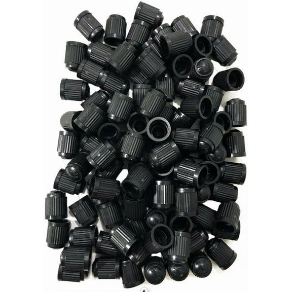 1000 Pcs Universal Black Plastic Car Motor Tire Valve Stem Caps