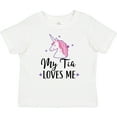 thumbnail image 3 of Inktastic My Tia Loves Me Unicorn Girls Baby T-Shirt, 3 of 5