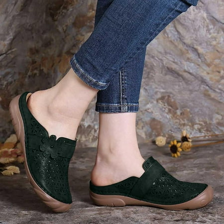 

cllios Mules for Women Summer Beach Clogs Sandals Closed Toe Mules Shoes Casual Working Nurse Shoes