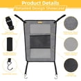 thumbnail image 4 of Petfield Dog Car Backseat Barrier, Universal Mesh Pet Divider with 2 Mesh Windows, Easy Install Adjustable Pet Fence for All Cars, SUVs, Trucks, 4 of 7