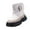 White, variant on Boots for Teen Girls Fleece Lined Knee High Round Head Wedge Boots Soft Bottom Girls Fall and Winter Shoes White Size 7-8
