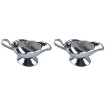 Raindrops 2pcs Thick Stainless Steel Gravy Boat Sauce for Restaurant Jug Server Pourer