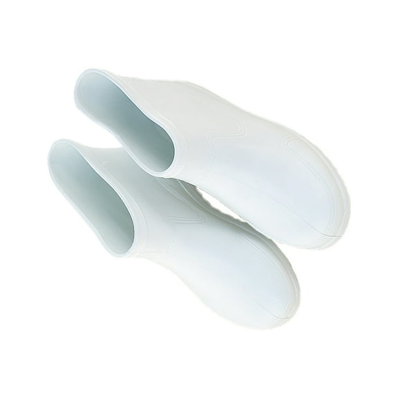Homoyoyo 1 Pair Men's Antiskid Rain Shoes, EVA Material, Acid and Alkali Resistant, White Footwear