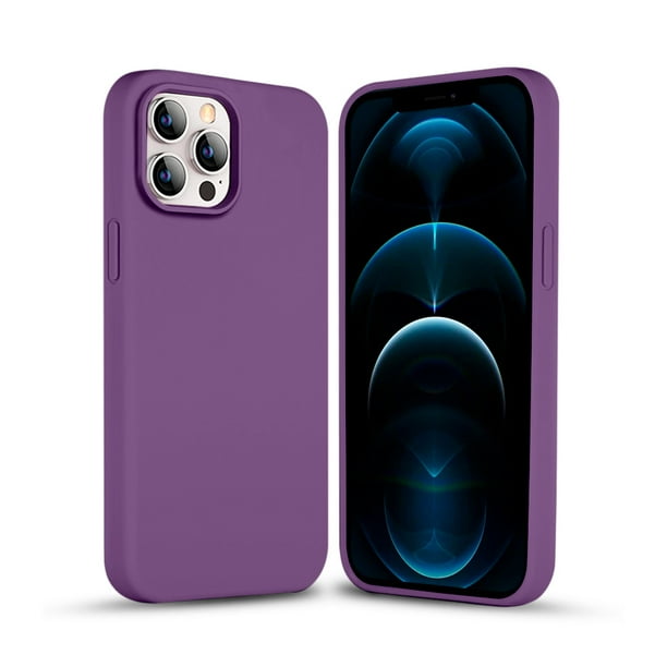 Funda de Protección para iPhone 12 Pro Max - Sovico - Silicón con Forro de Microfibra