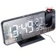 thumbnail image 1 of Reloj despertador digital LED alarma de radio proyector digital de alta definición con botón de repetición para dormitorio ANGGREK  Otros, 1 of 8