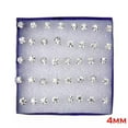 thumbnail image 3 of GKNET 2024 Fashion 20 Pairs/set Crystal Ear Stud Earrings Women Wedding Delicate Jewelry Gift-Clear-4mm, 3 of 6