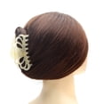 thumbnail image 4 of QinGoo Large Hair Claw Clip for Women Non-Slip Strong Hold Thick Long Hair Accessory, 1 Count, 3.94 Inch, Cream, 4 of 6