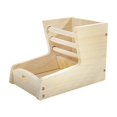 thumbnail image 1 of Conjunto de heno de conejo dispensador de hierba de madera multipropósito Versátiles de alimentos versátiles de alimentación de alimentos pequeños, 1 of 9