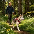 thumbnail image 6 of Adjustable No Pull Dog Sled Harness Heavy Duty Reflective Weight Pulling Training Harness for Medium Large Dogs Mushing(Red-L), 6 of 6