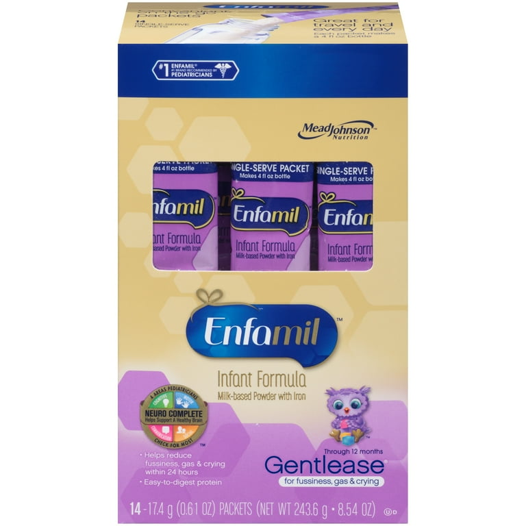 Enfamil gentlease single cheap serve packets walmart