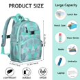 thumbnail image 6 of Boho Bohemia Pioneer Flower Art Backpack for School,Cute School Bag,Schoolbag with Adjustable Shoulder Straps & Padded Back,15.25"x11.5"x5.25", 6 of 6