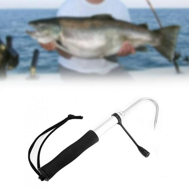 Hand Gaff,Retractable Fishing Gaff Stainless Fishing Gaff Hook Fish Gaff  Striking Appearance 