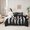 Black Gray, variant on Manfei 3D Hockey Twin Bedding Sets 7pcs for Teen Boys, Ice and Fire Bedding Comforter Set, Sports Themed Sheet Sets, Super Cozy Room Decor
