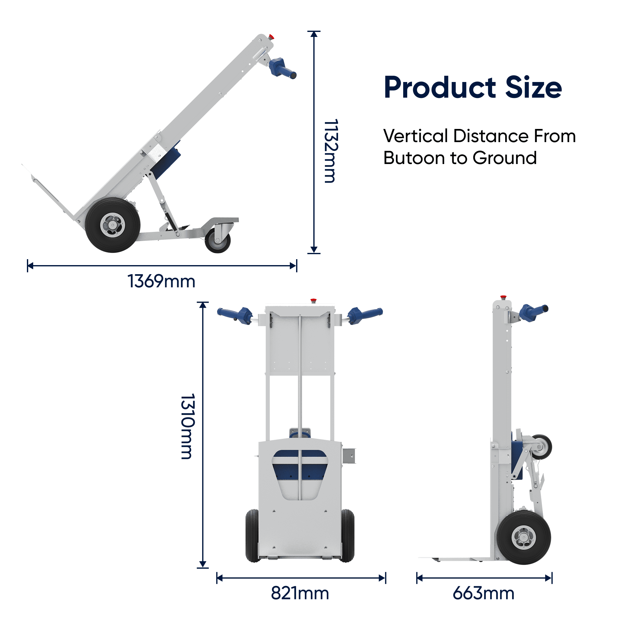 375 lb Electric Material Lift Stacker Motorized Hand Trucks Dolly Moving Cart, 32.3 in. Max Lift Height of Loading Plate （XSTO LFC170F3