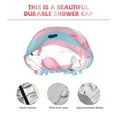 thumbnail image 5 of Kdxio Flamingo1 Print Shower Cap for Women,Elastic and Reusable,Double Waterproof Layers Bathing Hat, 5 of 9