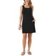 thumbnail image 2 of INSPIRE CHIC Vestido Mini de Verano sin Mangas con Cuello Redondo y Botones con Bolsillos para Mujeres XL Negro, 2 of 6