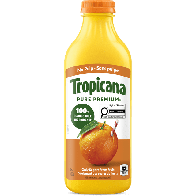 Tropicana 100 % Pure Orange Juice No Pulp 1.36L