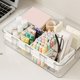 thumbnail image 4 of Organizador para puerta de refrigerador | Divisor colgante para estantes y cajas | Organizador de plástico expandible para cocina, baño y oficina | Blanco, 4 of 6