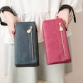 thumbnail image 2 of Cartera larga vintage para mujer Cartera multifunción para mujer Bolso de mano, 2 of 4